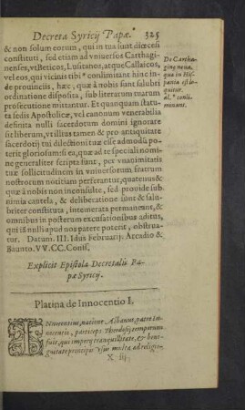 Decreta Innocentij Papae.