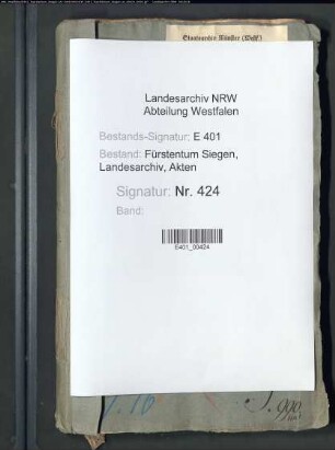 Gravamina der Untertanen des reformierten Landesteils Nassau-Siegens im Reichskammergerichtsprozess gegen die kaiserliche Landesadministration wegen überzogener Schatzungen, Dienste und Dienstgelder