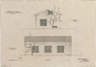Gsaenger, Gustav; Moosburg (Bayern); Südchemie, Umspannwerk - West- u. Südseite (Ansichten)