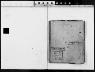 207/1-2 Ausgabe-Manuale des Landgrafen Georg III. (Quart-Format): Band 2