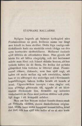 Stéphane Mallarmé.