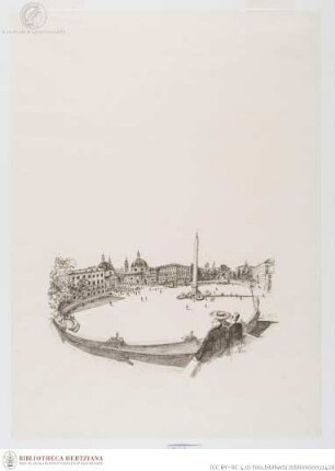 Blick auf die Piazza del Popolo