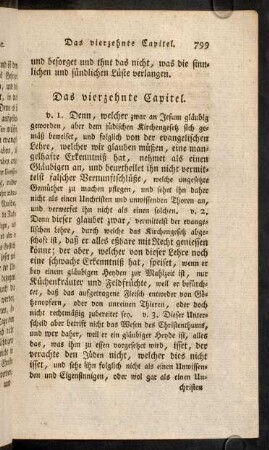 799-817, Das vierzehnte Capitel - Das sechszehnte Capitel