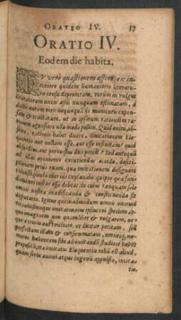 Oratio IV. Eodem die habita.