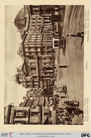 Napoli – Piazza Trento e Trieste. – Place Trento et Trieste. – Town Trento and Trieste. – Rathausplatz Trento und Trieste.