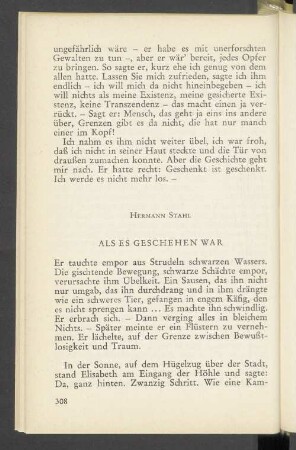 Als Es Geschehen War