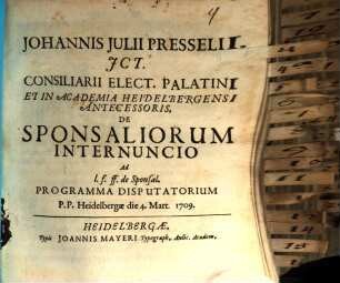 De sponsaliorum internuncio