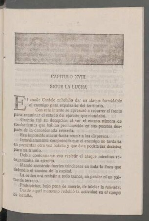 Capítulo XVIII - Sigue la lucha