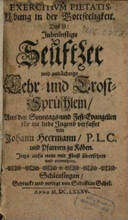 Exercitium Pietatis