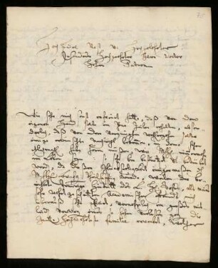 Brief von Johann Samuel Carl an Johann Dolaeus