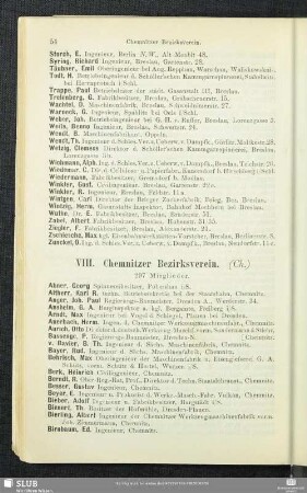 VIII. Chemnitzer Bezirksverein.