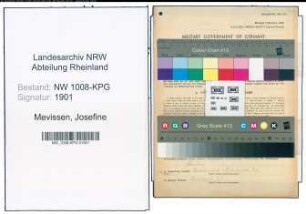 Entnazifizierung Josefine Mevissen , geb. 27.03.1898 ()
