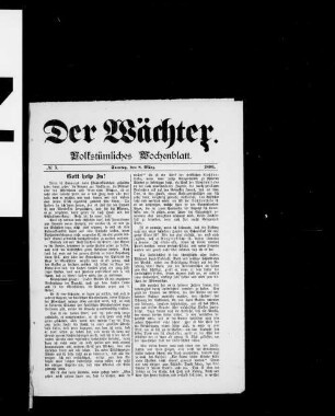 Der Wächter. 1895-1897