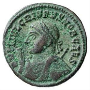 Münze, Follis, Aes 3, 317 - 320 n. Chr.