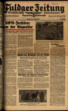 Ausgabe vom Freitag, den 31. Oktober 1941.