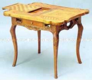 Spieltisch für Schach, Mühle und Tric-Trac