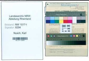 Entnazifizierung Karl Nusch , geb. 04.01.1902 (Mitinhaber)