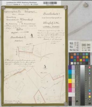 Wormbach (Schmallenberg), Zusammenlegung Ebbinghof, Brouillonkarte 1 (2) Flur 4-5