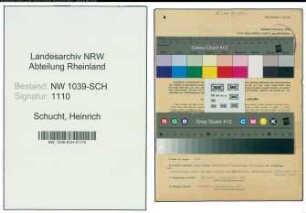 Entnazifizierung Heinrich Schucht , geb. 26.10.1888 (Buerstenmacher)