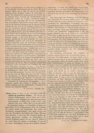 75-76 [Rezension] Bis zur griechischen Weltherrschaft