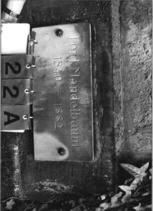 Grabstein 22 [Hahn S. 149 Grab-Nr. 989]: Grabstein 22A [Hahn S. 149 Grab-Nr. 989]