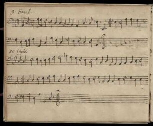 Sarabande. Gigue