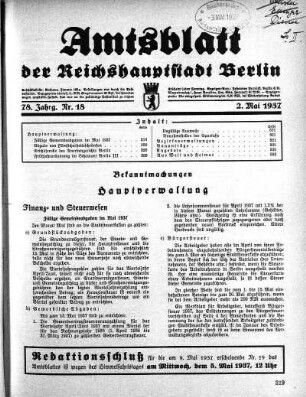 1937,18: Nr. 18, 2. Mai 1937