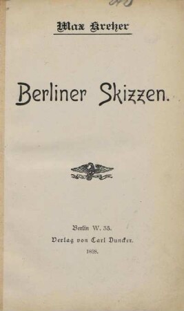 Berliner Skizzen