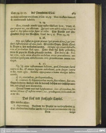 Das fünf und funfzigste Capitel