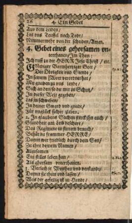 4. Gebet eines gehorsamen unterthanen ...