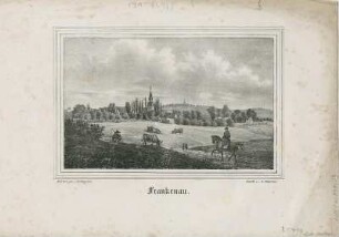Ansicht von Frankenau, Lithographie, 1840 : Frankenau / N. d. Nat. gez. v. Wegener. - [Dresden] : Ketzschau , [um 1840]. - 1 Kunstbl. : Lithogr. ; 17 x 11 cm