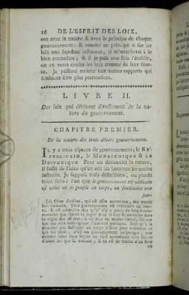 Livre II. Des loix qui dérivent directement de la nature du gouvernement.