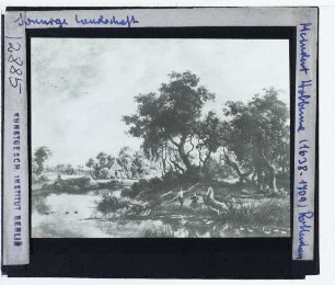Hobbema, Sonnige Landschaft (Rotterdam Boijmans 1307)