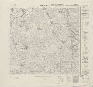 5022 (alte Nr.: 2923) Schwarzenborn, Meßtischblatt (4cm - Karte)