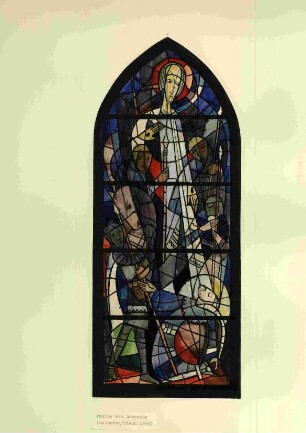 Entwurf für ein Glasfenster in der Evangelischen Bergkirche in Osthofen
