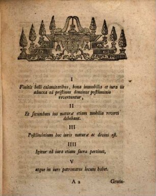 Diss. iur. de postliminio