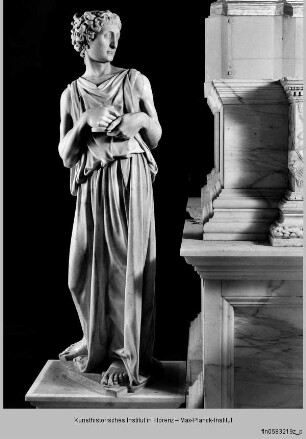 Grabmal des Bartolomeo Aragazzi : Tugend (Justitia?) vom Aragazzi-Grab (oder Engel?)