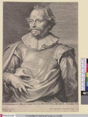 Paulus Halmalius [Porträt des Malers Paul van Halmale; Paulus van Halmale; Portret van Paul van Halmale]