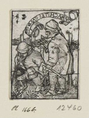 Vomierender Bauer, Blatt 12 der Folge "Bauernfest"