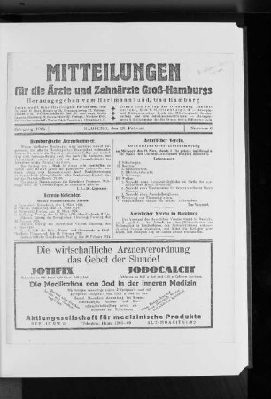Hamburgische Aerztekammer.