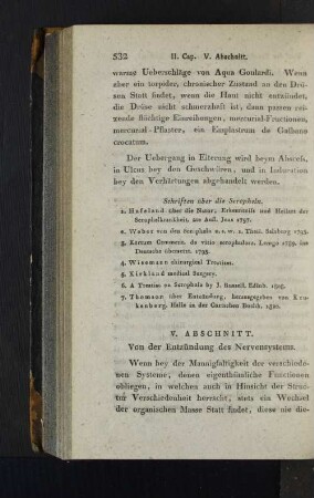 V. Abschnitt. Von der Entzündung des Nervensystems.