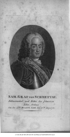 Sam. Graf von Schmettau