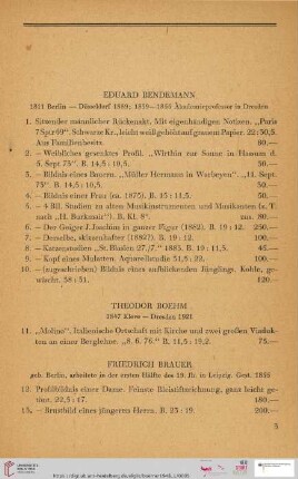 [Bendemann-Zingg] (Nr. 1 - 127)