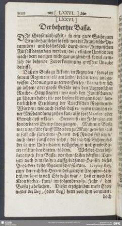[LXXVI.] Der behertzte Bassa