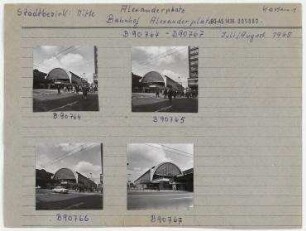 S-Bahnhof Alexanderplatz. Berlin, Mitte, Alexanderplatz/Rathausstraße/Dircksenstraße/Gontardstraße