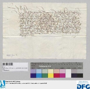 Friedrich Markgraf von Brandenburg stellt der Stadt Nürnberg Quittung aus über 750 fl. Leibgeding.