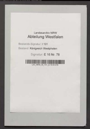 Holzberechtigung der Gemeinden Lichtenau und Asseln in der Oberförsterei Lichtenau