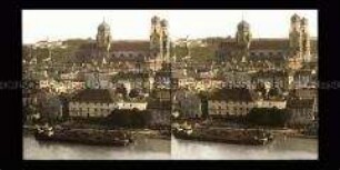 Dom St. Stephan und Fernsicht zur Kirche Mariahilf, Passau