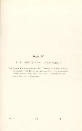 Book IV. The Southern Irrawaddy