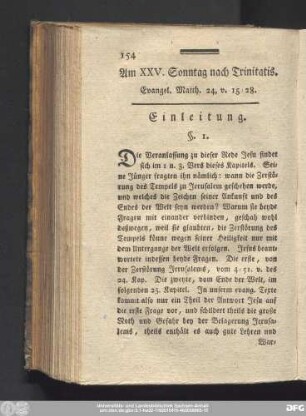 Am XXV. Sonntag nach Trinitatis. Evangel. Matth. 24, v. 15 - 28.